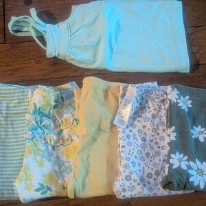 Carter's Yellow and Floral Baby Onesies Set